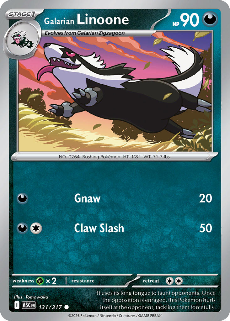 Galarian Linoone - 131/217 (ASC) Common