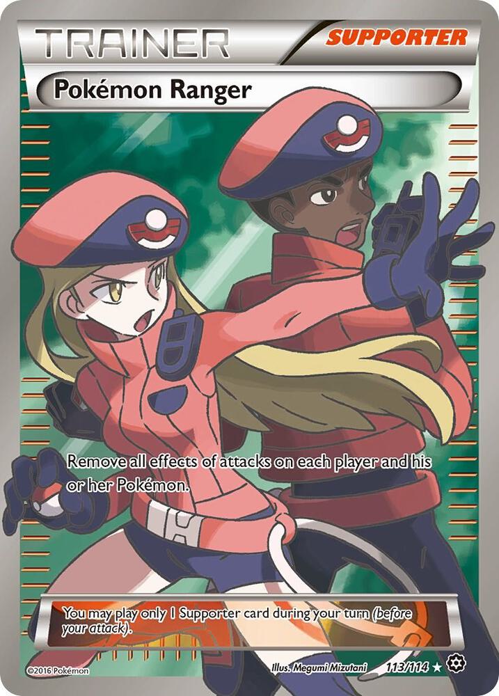 Pokemon Ranger - 113/114 (STS) Full Art - Heavy Play Holofoil