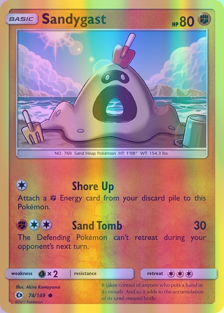 Sandygast - 074/149 (SM01) Common - Near Mint Reverse Holofoil