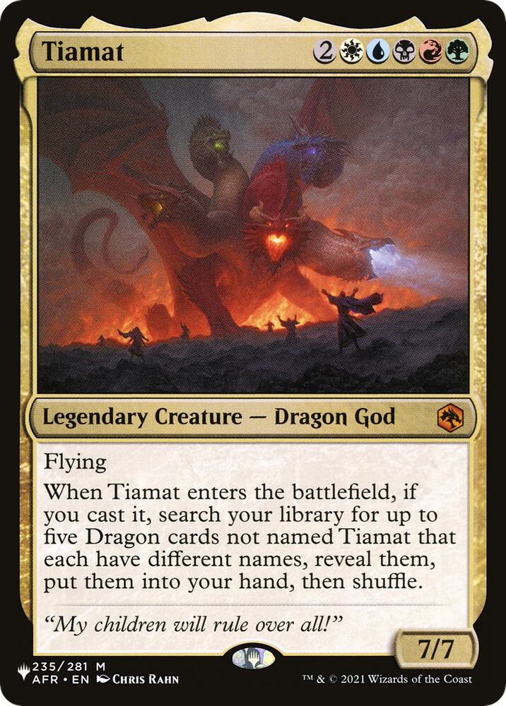Tiamat (AFR-M-List) Light Play