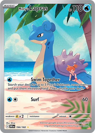 Misty's Lapras - 194/182 (DRI) Illustration Rare