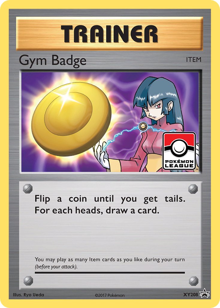 Gym Badge (Sabrina) - XY208 (XY:PR) Promo - Near Mint Holofoil