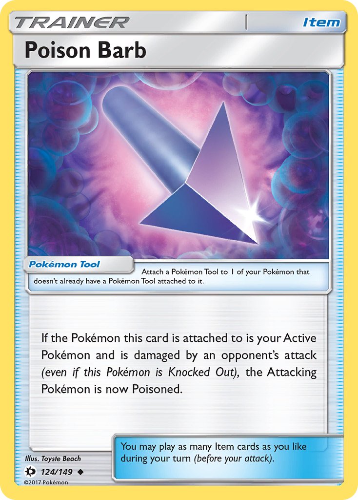 Poison Barb - 124/149 (SM01) Uncommon - Near Mint