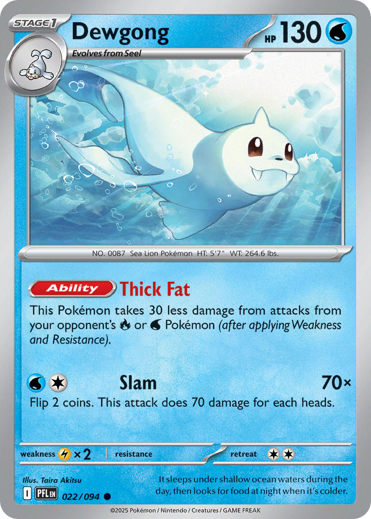 Dewgong - 022/094 (PFL) Common