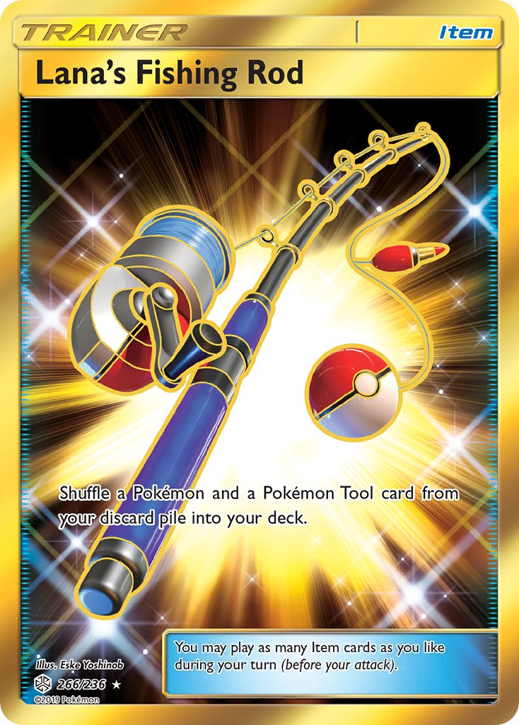 Lana's Fishing Rod - 266/236 (CEC) Secret Rare - Near Mint Holofoil