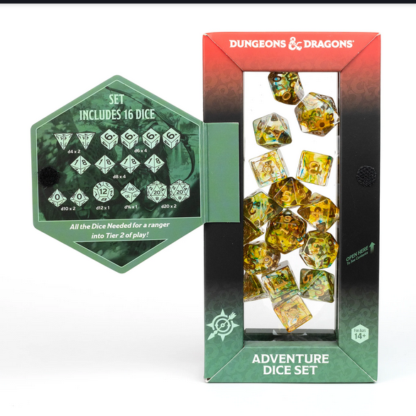 Sirius Dice: D&D Adventure Dice - Ranger: Green / Multi