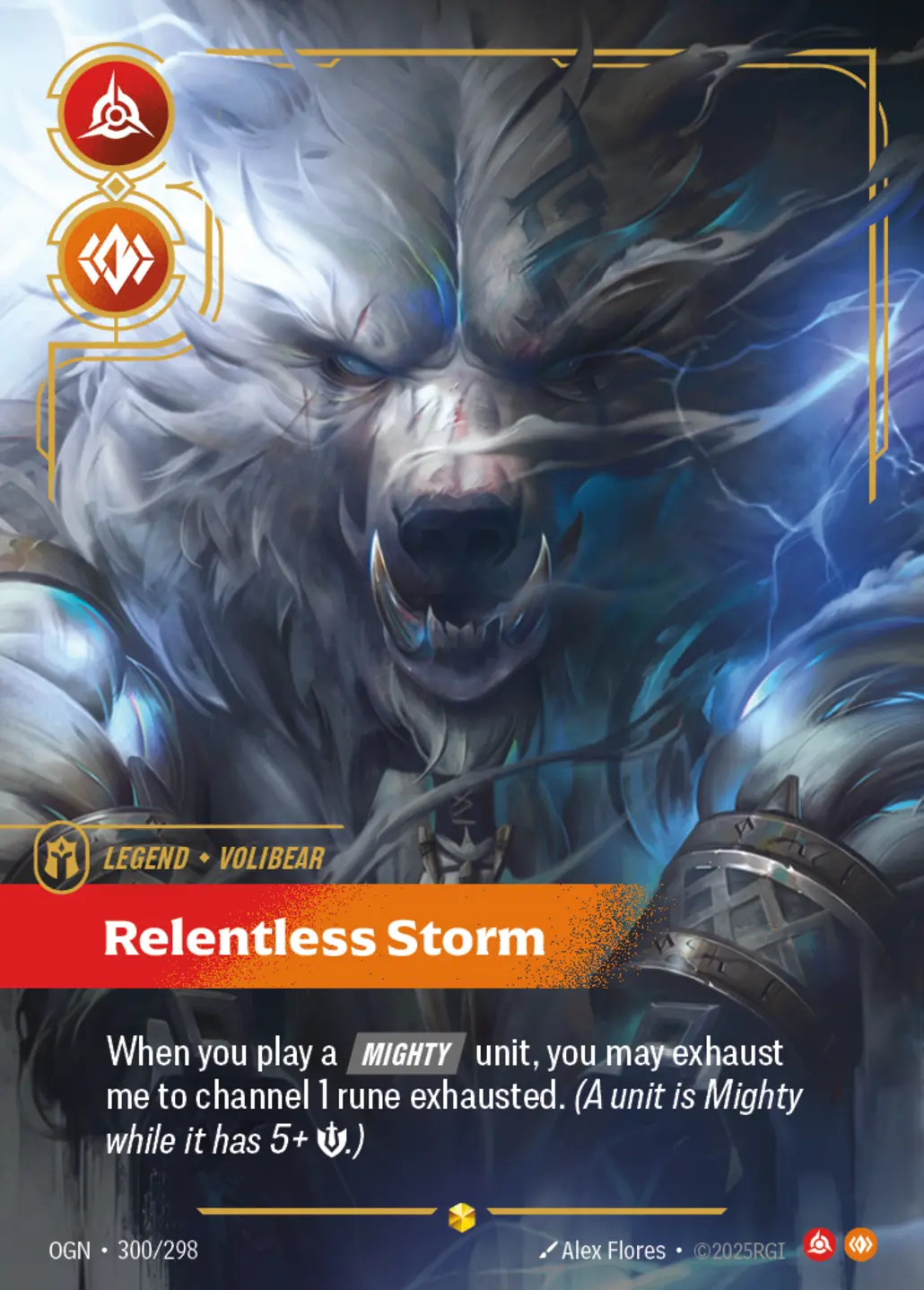 Volibear - Relentless Storm (Overnumbered) - 300/298 (OGN) Showcase