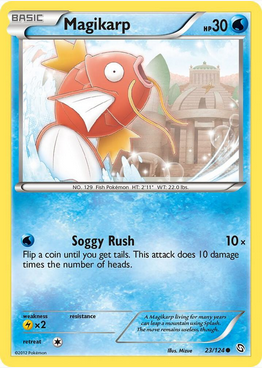 Magikarp - 23/124 (DRX) Rare - Near Mint Reverse Holofoil