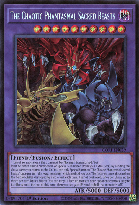 The Chaotic Phantasmal Sacred Beasts (CORI-EN029)