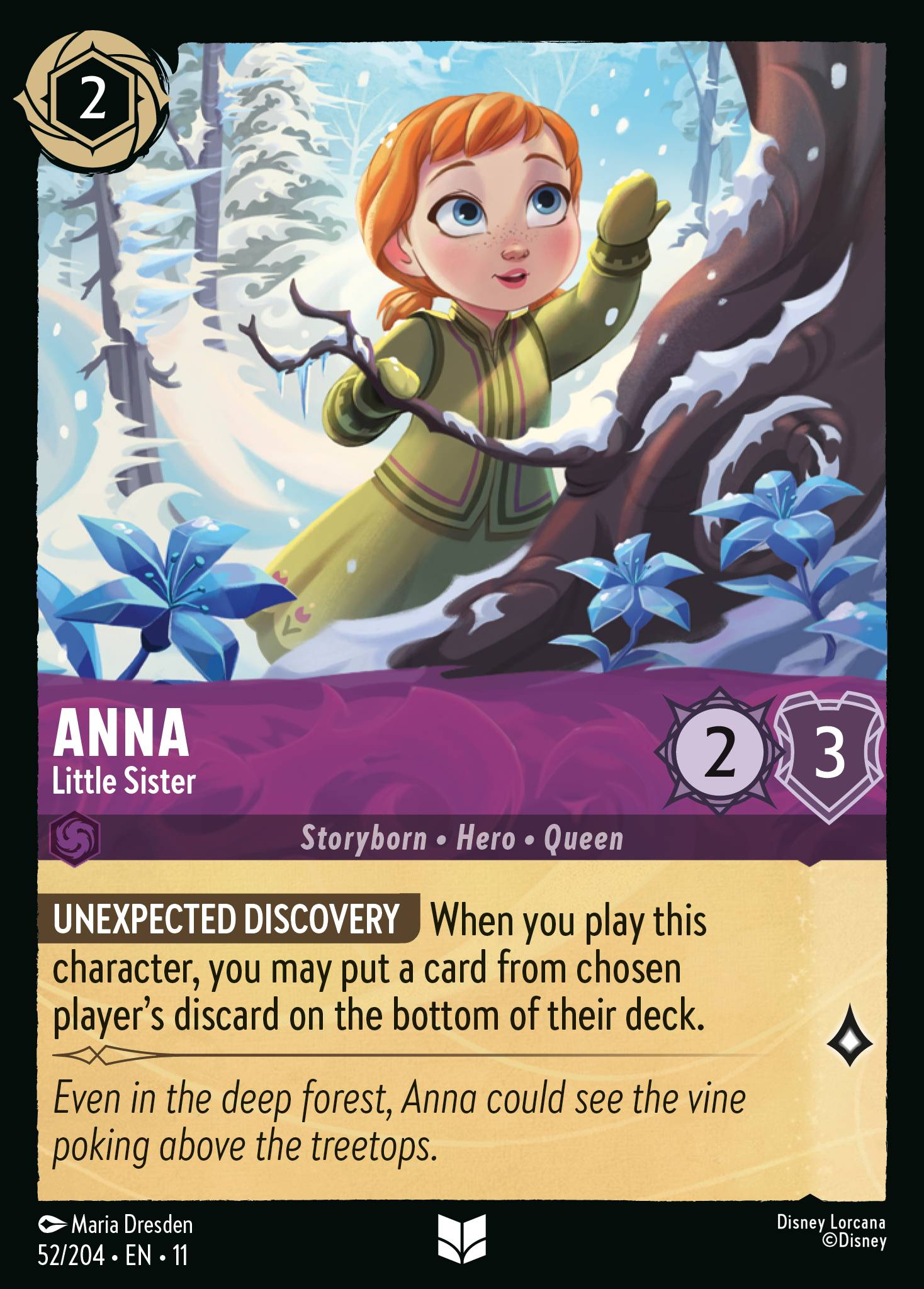 Anna - Little Sister (052/204 - Winterspell) Uncommon