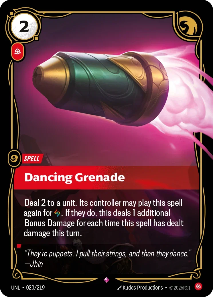 Dancing Grenade - 020/219 (UNL) Rare