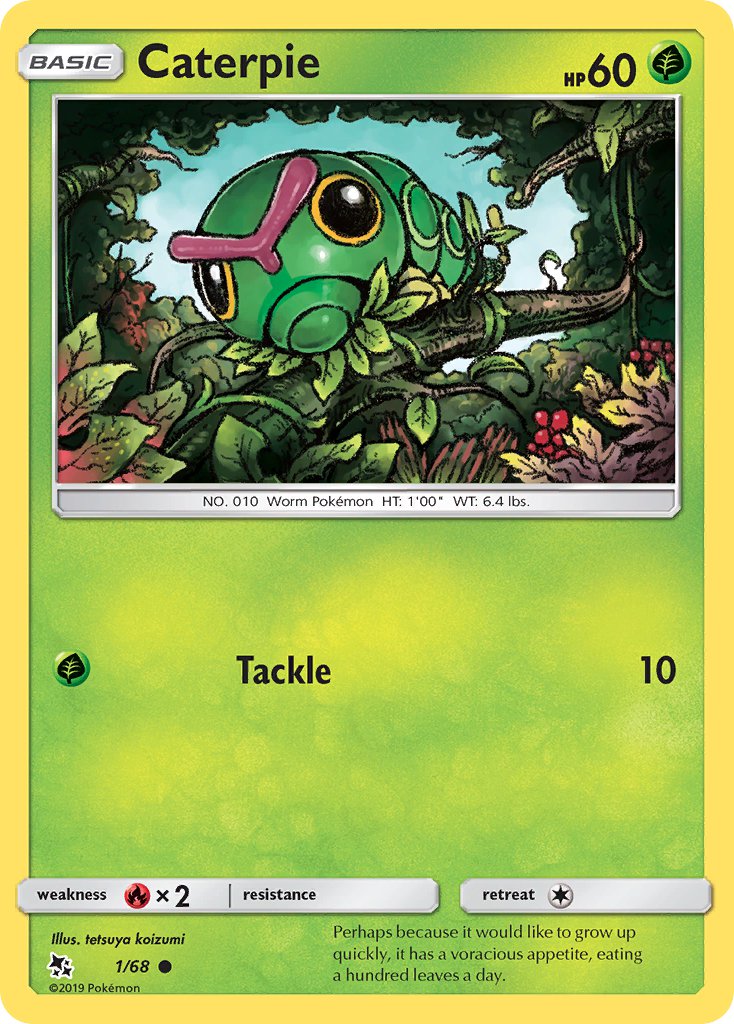 Caterpie - 01/68 (HIF) Common - Near Mint