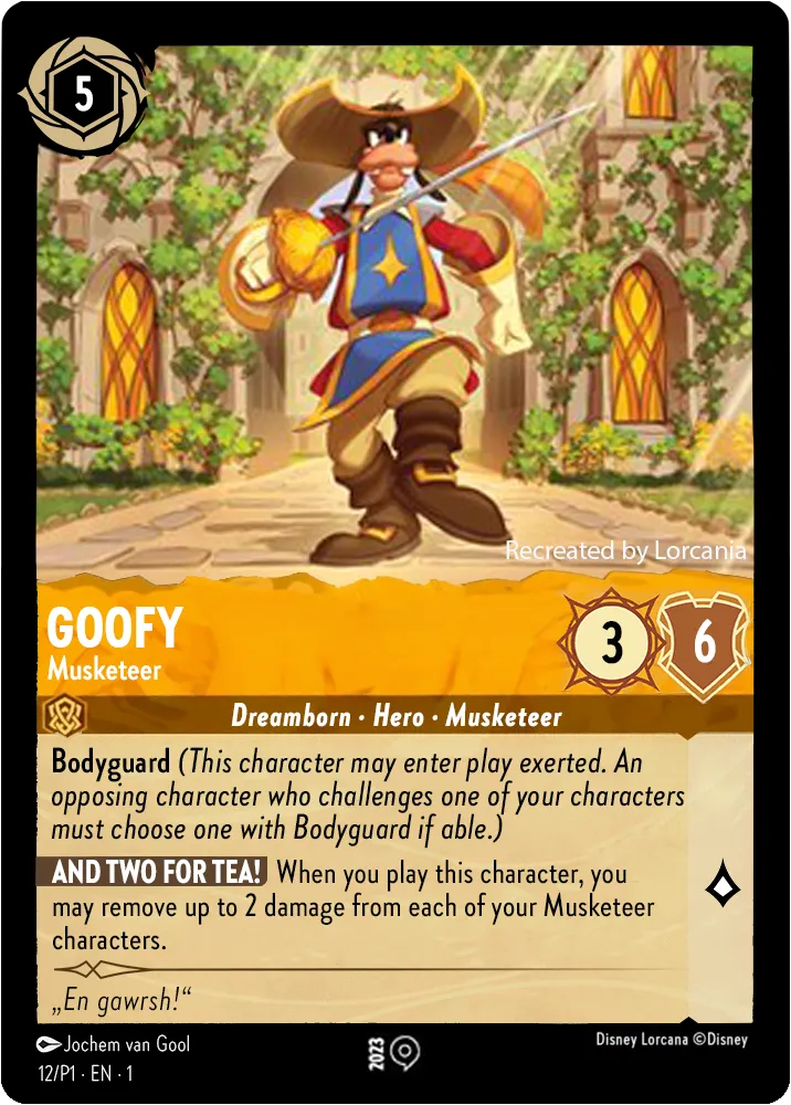 Goofy - Musketeer (Disney Lorcana Promo Cards 12) Promo - Near Mint