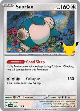 Snorlax - 119/128 (30C) Common
