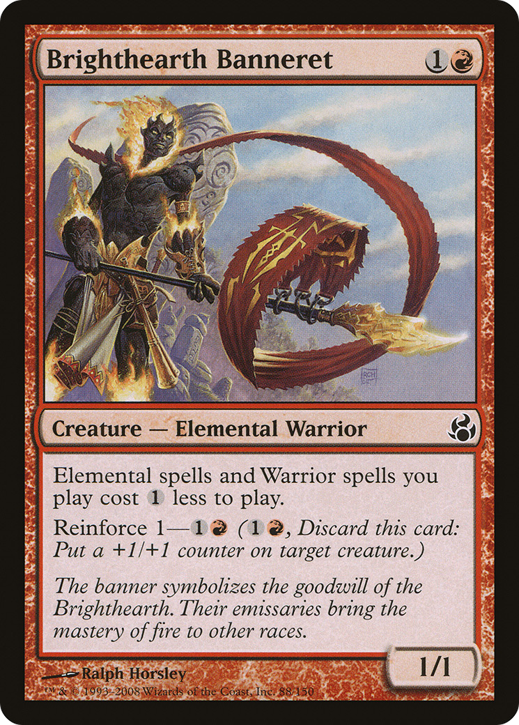 Brighthearth Banneret (MOR-C-FOIL) Moderate Play