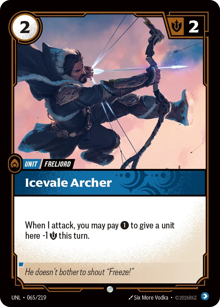 Icevale Archer - 065/219 (UNL) Common