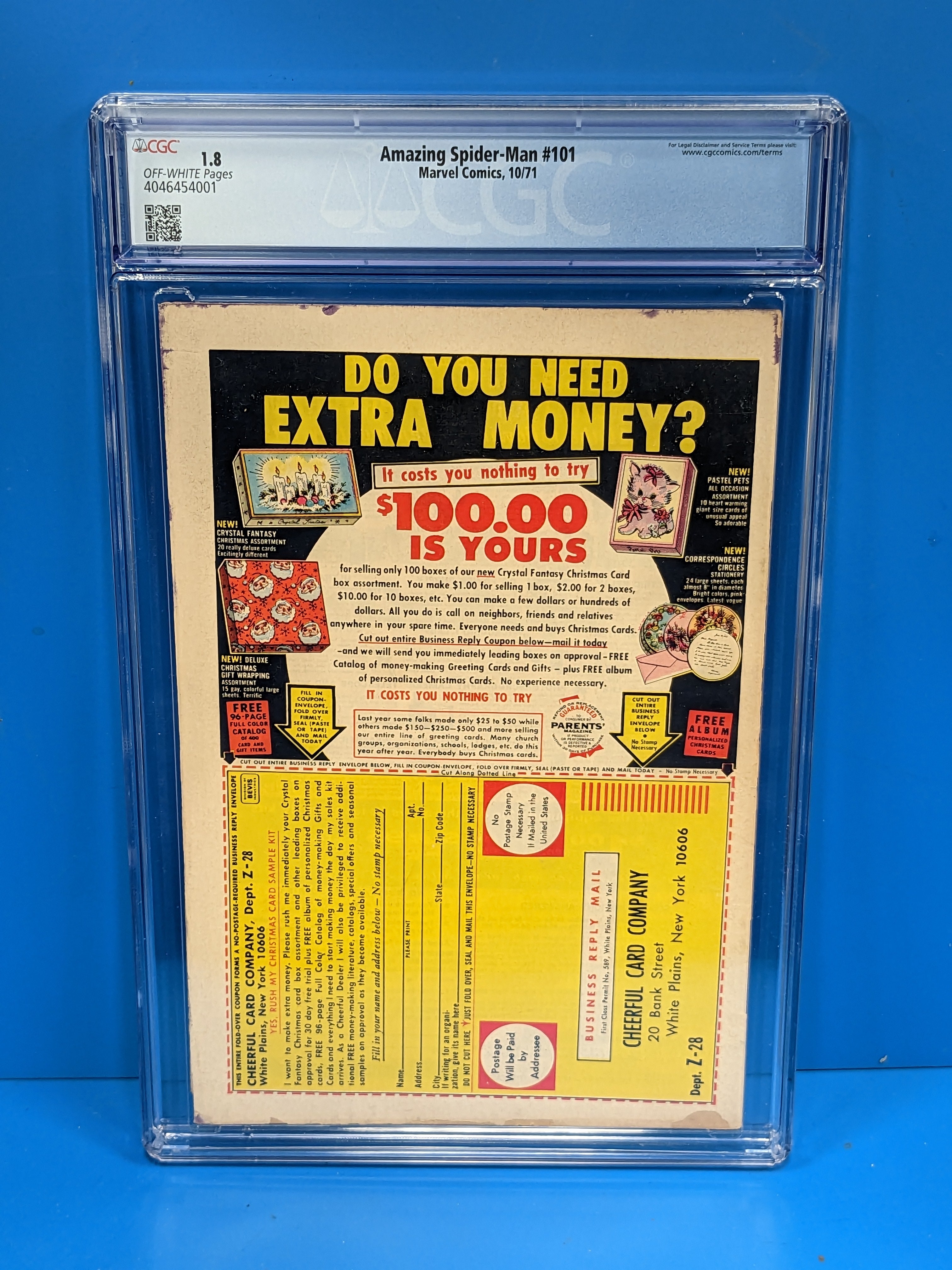 Amazing Spider-Man (1963 Series) #101 (CGC 1.8) 1st App. of Morbius the Living Vampire