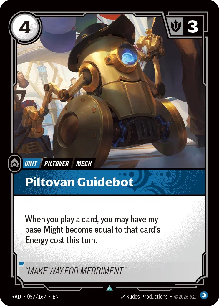 Piltovan Guidebot - 057/167 (RAD) Uncommon