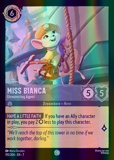 Miss Bianca - Unwavering Agent (Archazia's Island - 195/204) Common
