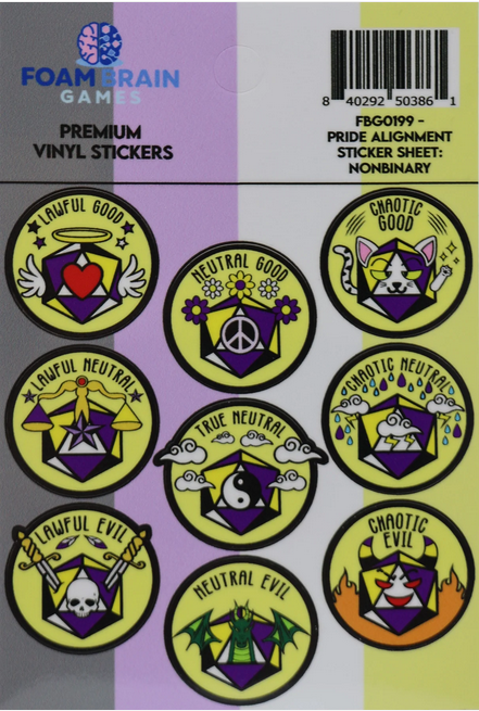 Pride Alignment Sticker Sheet: Nonbinary