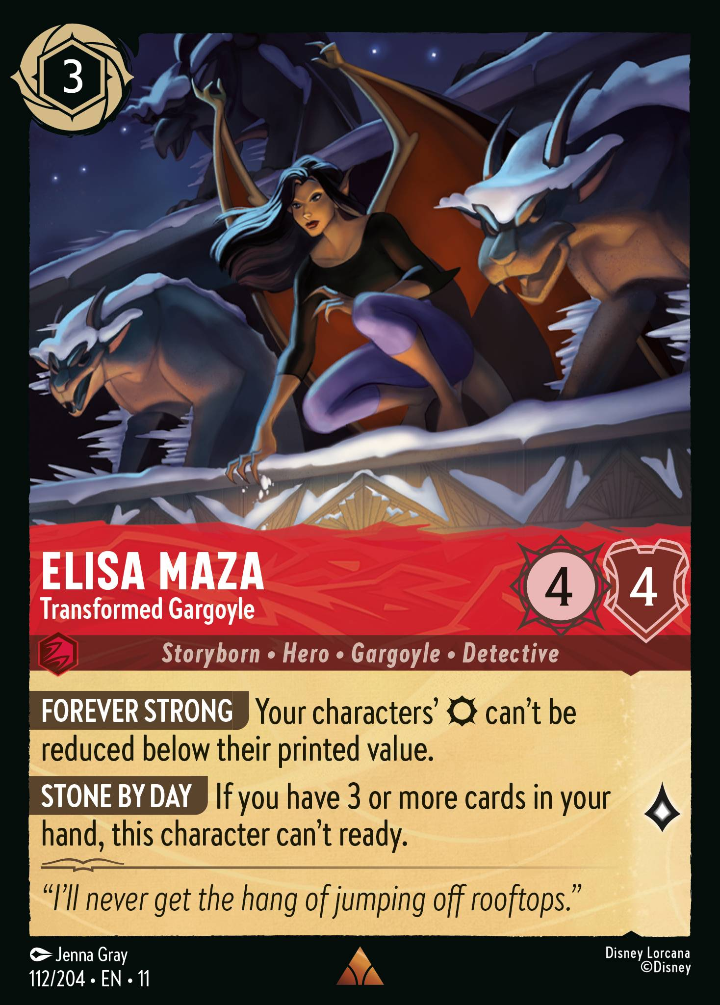 Elisa Maza - Transformed Gargoyle (112/204 - Winterspell) Rare
