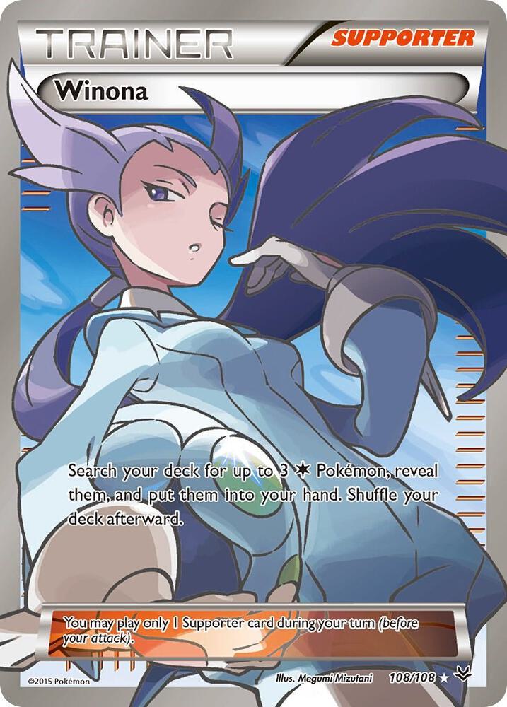 Winona (Full Art) - 108/108 (ROS) Ultra Rare - Heavy Play Holofoil