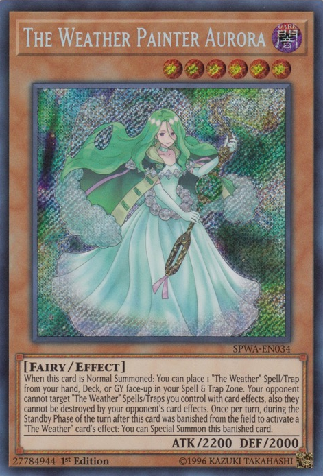 The Weather Painter Aurora (SPWA-EN034) Secret Rare - Near Mint 1st Edition