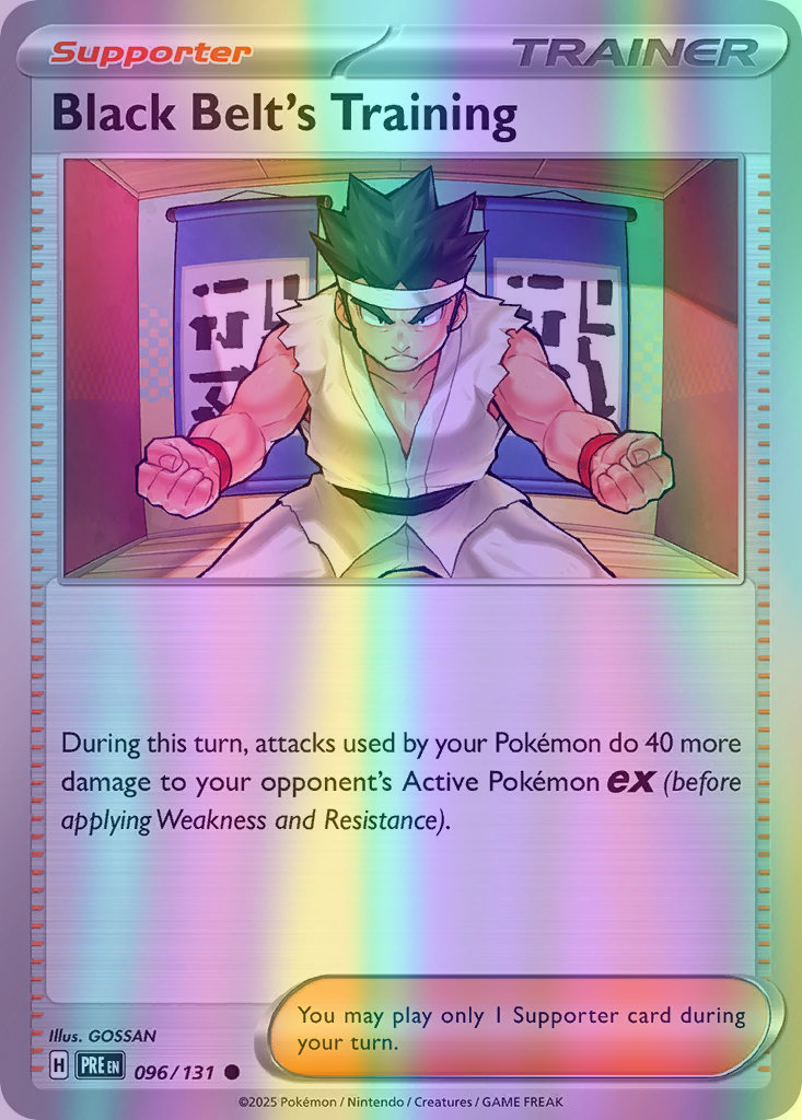 Black Belt's Training - 096/131 (PRE) Common - Near Mint Reverse Holofoil