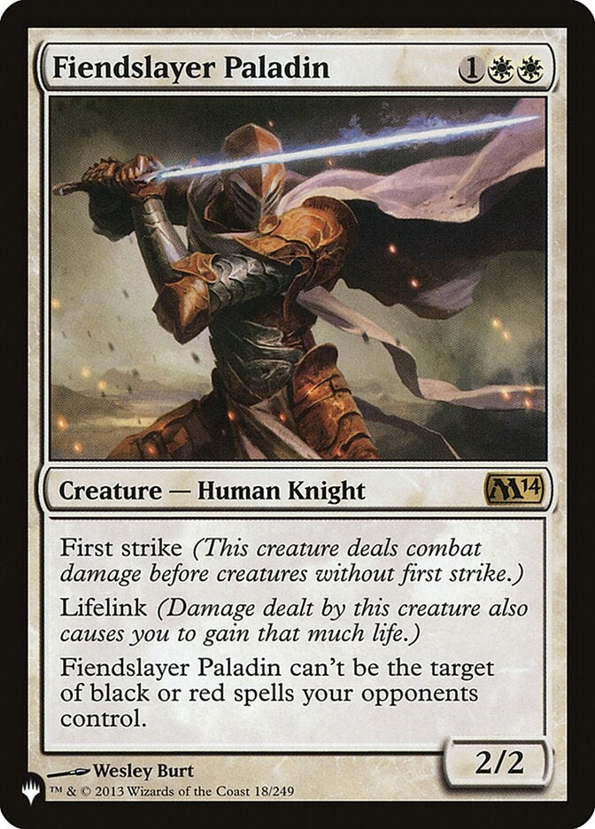 Fiendslayer Paladin (M14-R-LIST)