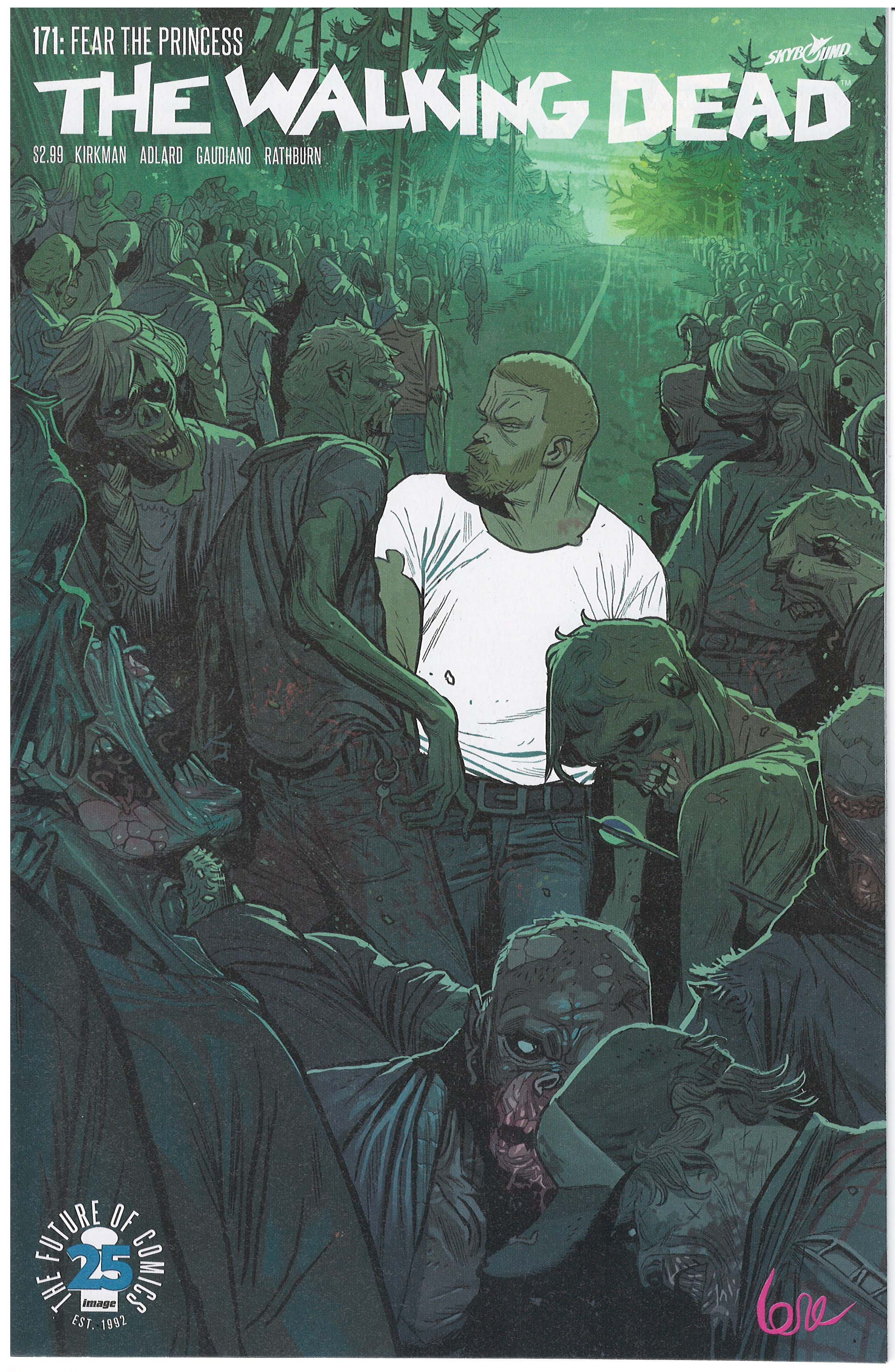 Walking Dead (2003 Series) #171 (9.2) Lorenzo De Felici Pink Signature & 7 Extra Pages Variant Cover 2003