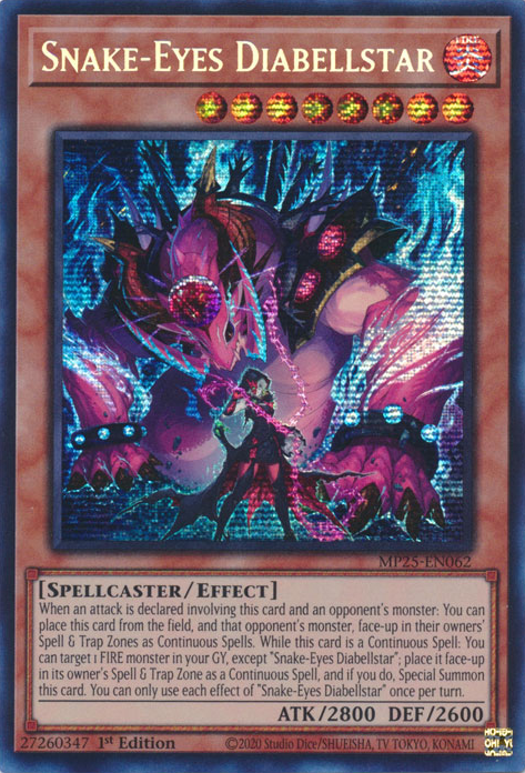 Snake-Eyes Diabellstar (MP25-EN062)