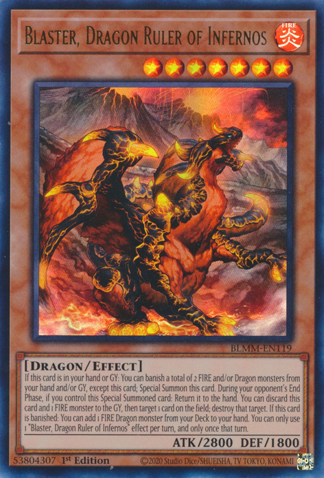 Blaster, Dragon Ruler of Infernos (BLMM-EN119)