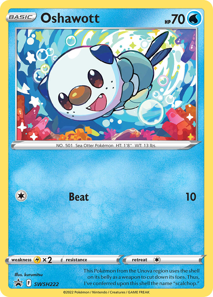 Oshawott - SWSH222 (SWSH:PR) Promo - Near Mint Holofoil