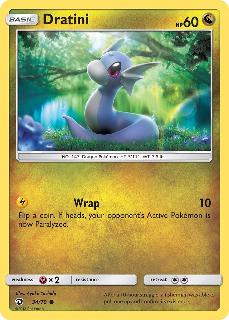 Dratini - 34/70 (DRM) Common - Near Mint