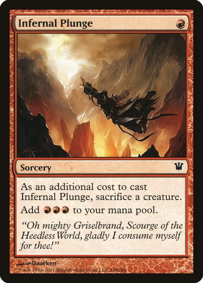 Infernal Plunge (ISD-C-FOIL) Light Play