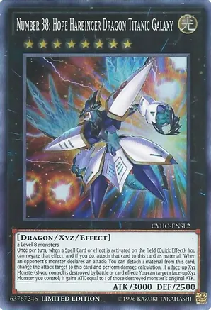 Number 38: Hope Harbinger Dragon Titanic Galaxy (CYHO-ENSE2) Limited Edition