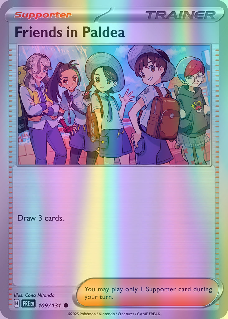 Friends in Paldea - 109/131 (PRE) Common - Near Mint Reverse Holofoil