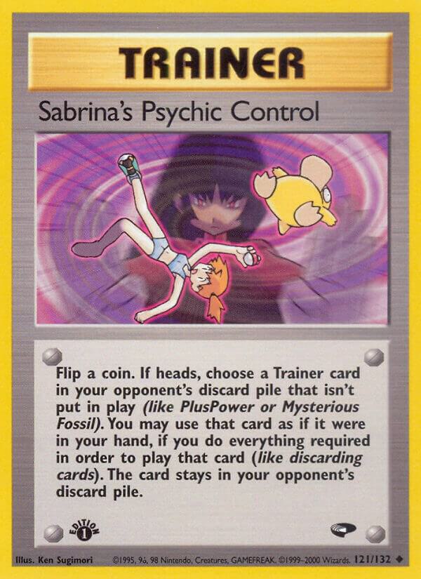 Sabrina's Psychic Control - 121/132 (G2) 1st Edition Light Play