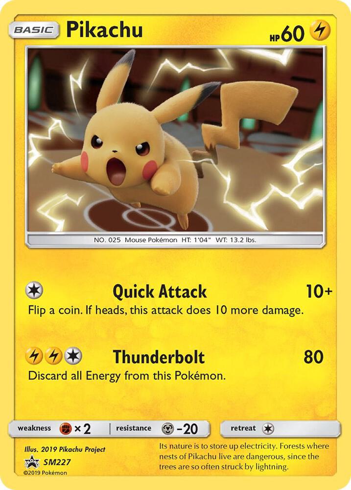 Pikachu - SM227 (SM:PR) Promo - Moderate Play Holofoil