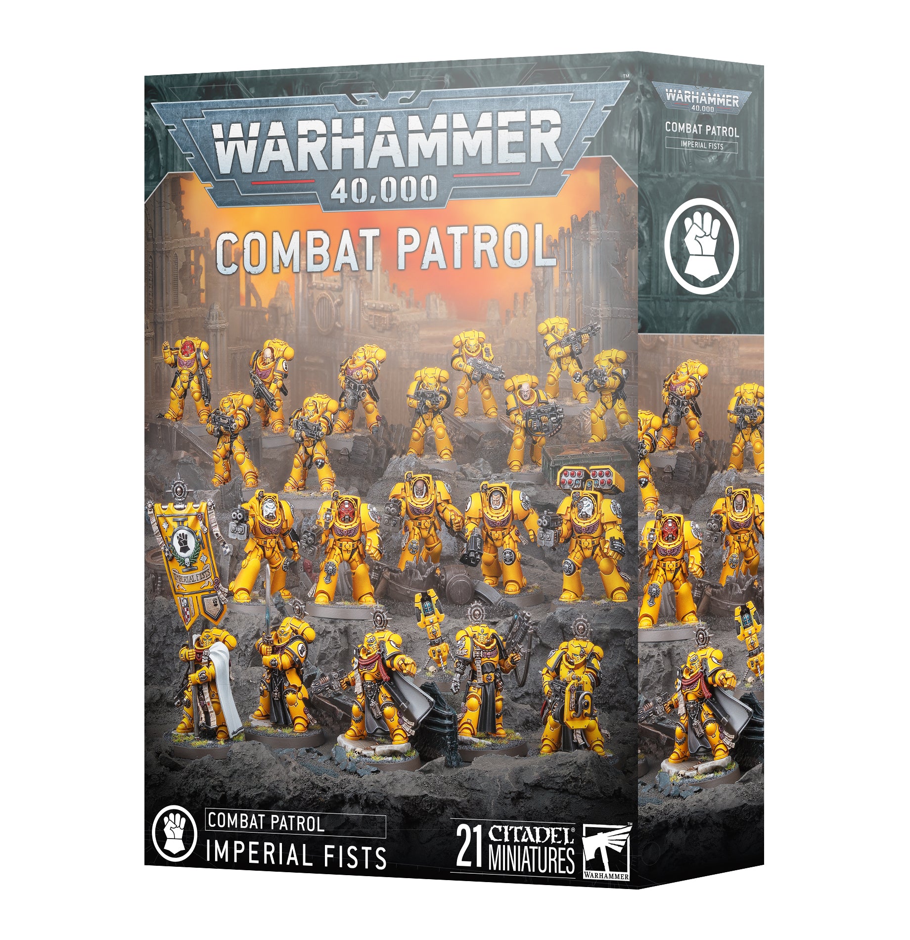 40K: Adeptus Astartes: Imperial Fists - Combat Patrol (10th) (21 Miniatures)