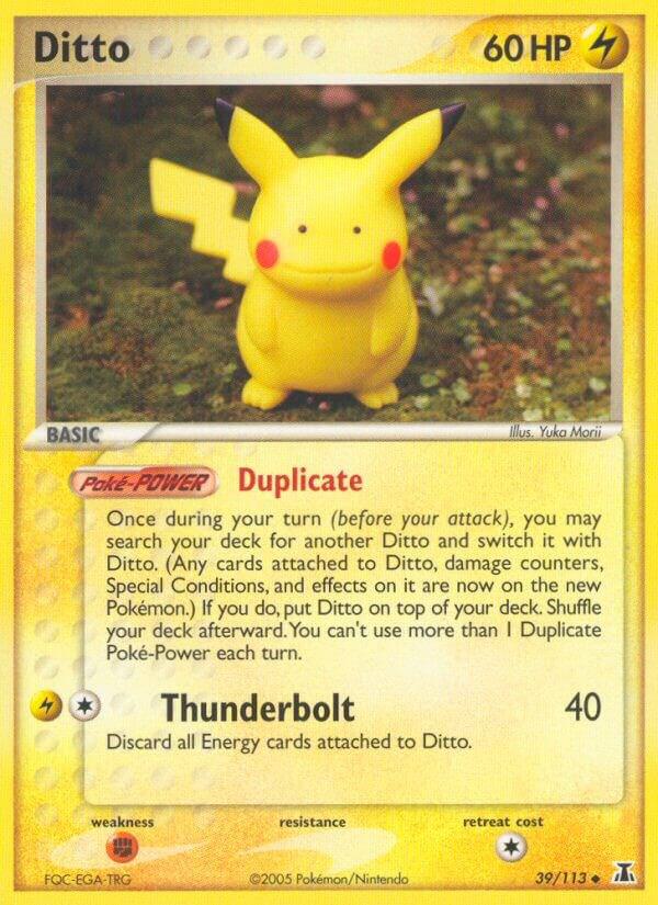 Ditto 39/113 (DS) Uncommon - Pikachu Light Play