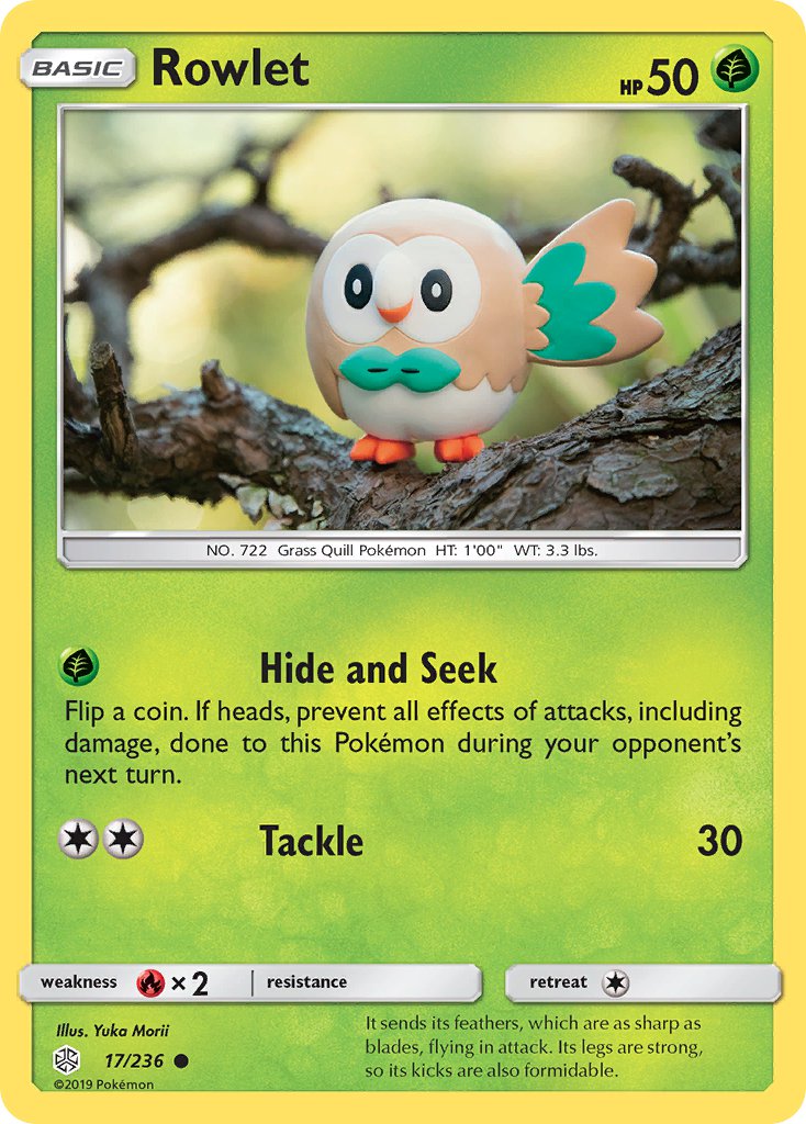 Rowlet - 017/236 (CEC) Common - Near Mint