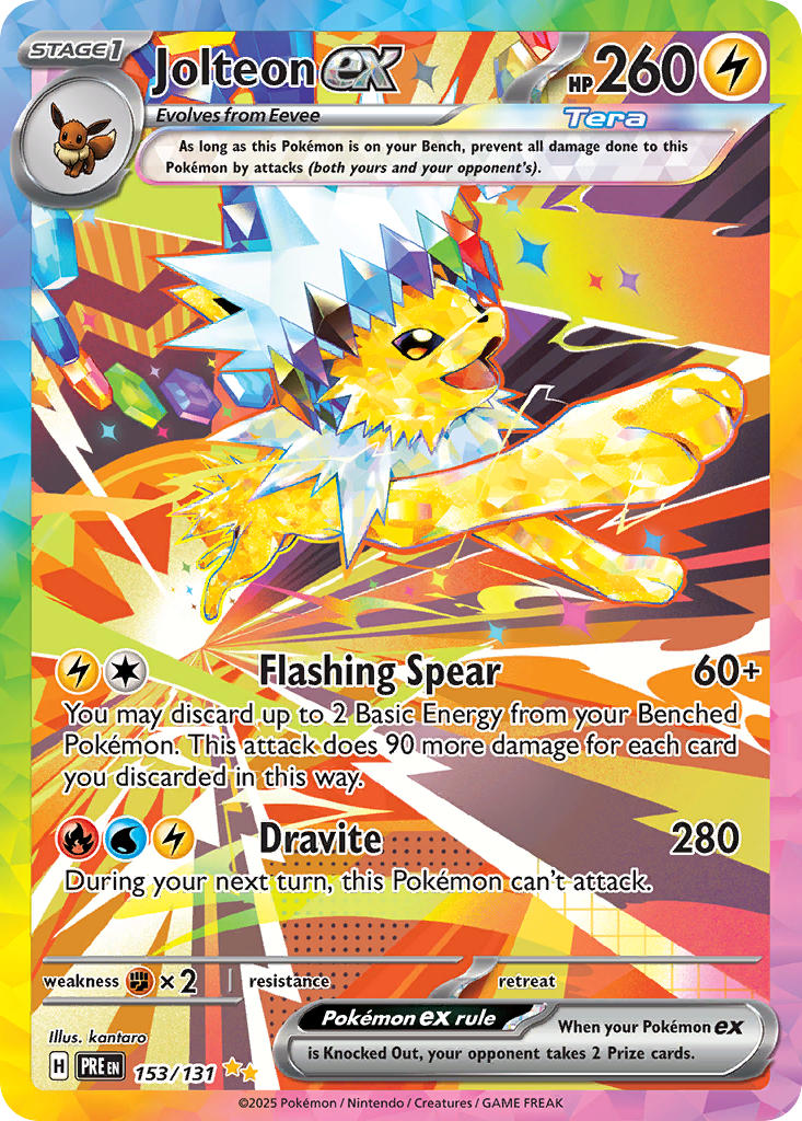 Jolteon ex - 153/131 (PRE) Special Illustration Rare - Near Mint Holofoil