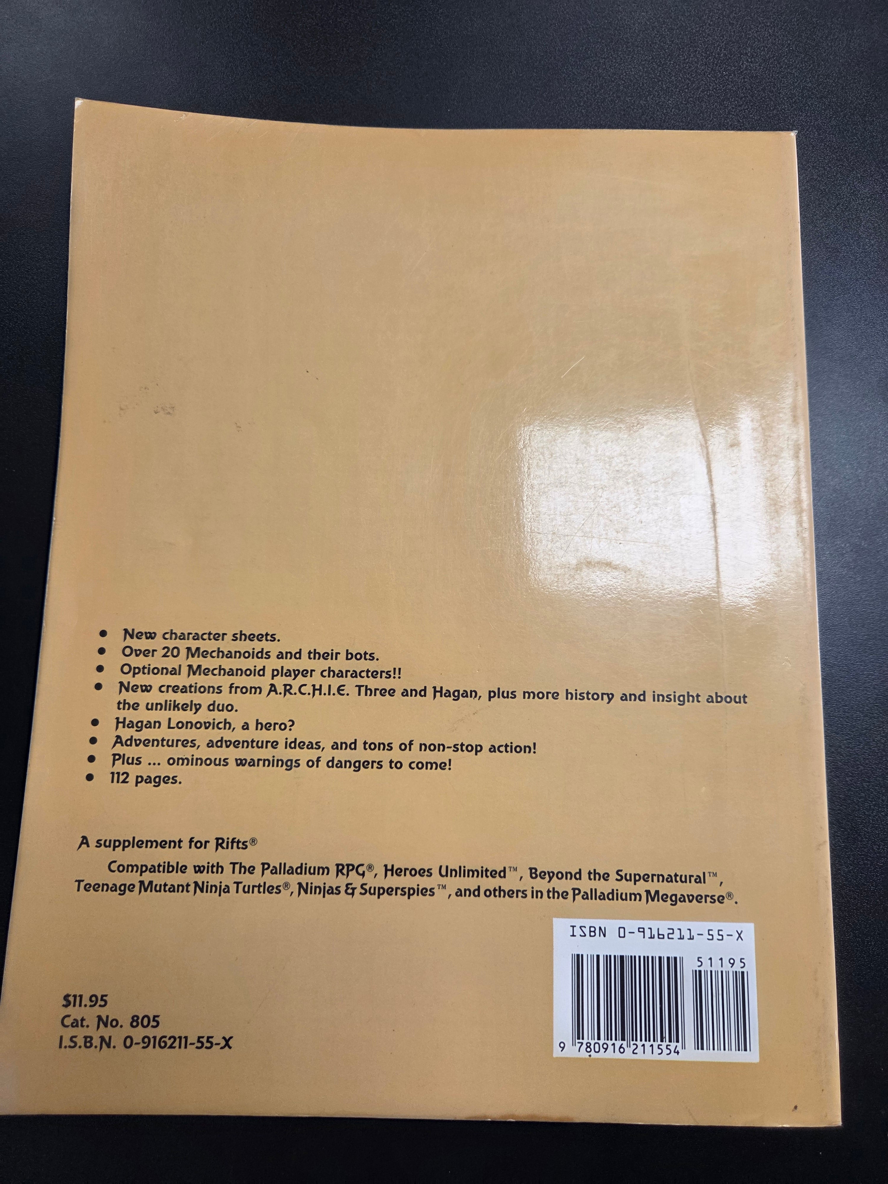 Rifts RPG: Sourcebook 2 - Mechanoids (USED)