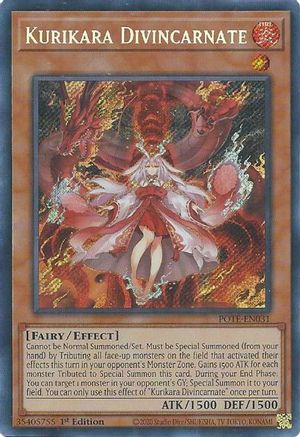 Kurikara Divincarnate (POTE-EN031) Secret Rare Light Play 1st Edition