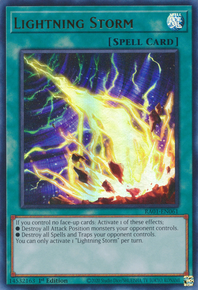Lightning Storm (RA01-EN061) Ultra Rare - Near Mint 1st Edition