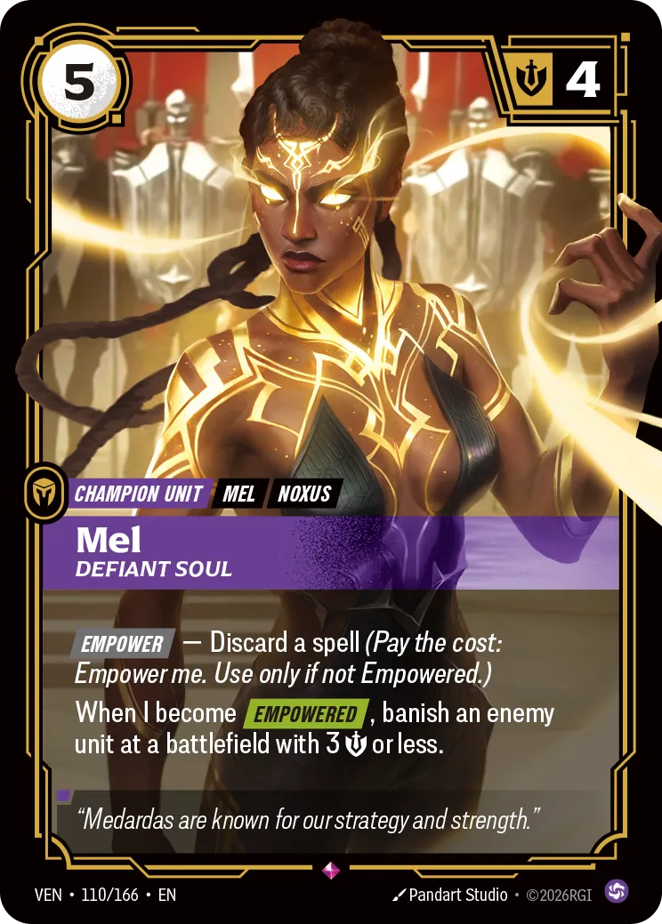 Mel, Defiant Soul - 110/166 (VEN) Rare