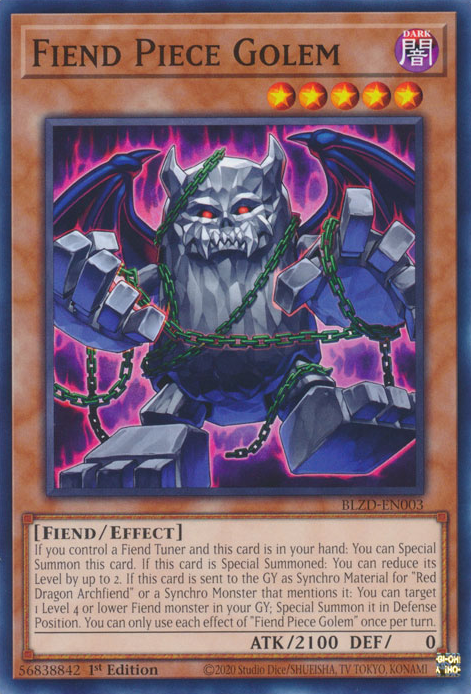 Fiend Piece Golem (BLZD-EN003)