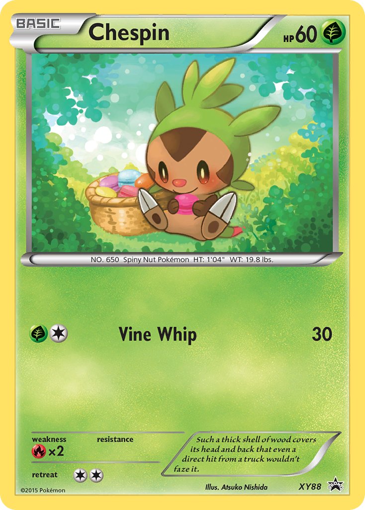 Chespin (Collector Chest) - XY88 (XY:PR) Promo - Near Mint Holofoil