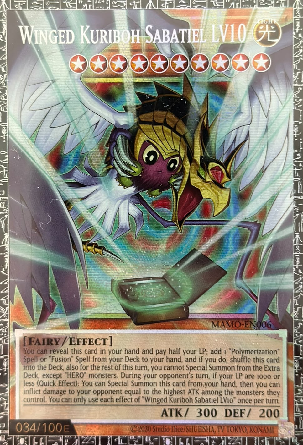 Winged Kuriboh Sabatiel LV10 (MAMO-EN006*)